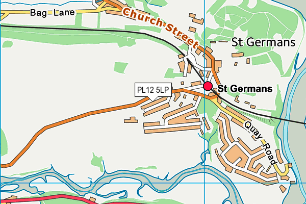 PL12 5LP map - OS VectorMap District (Ordnance Survey)