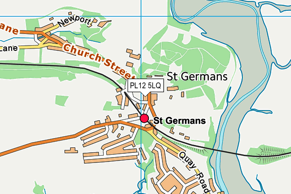 PL12 5LQ map - OS VectorMap District (Ordnance Survey)