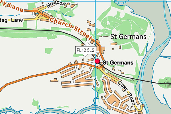 PL12 5LS map - OS VectorMap District (Ordnance Survey)