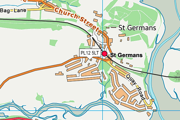 PL12 5LT map - OS VectorMap District (Ordnance Survey)