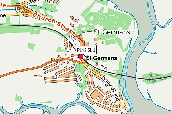 PL12 5LU map - OS VectorMap District (Ordnance Survey)