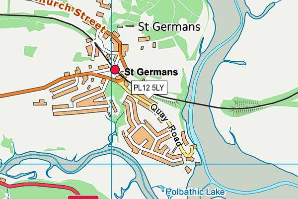 PL12 5LY map - OS VectorMap District (Ordnance Survey)