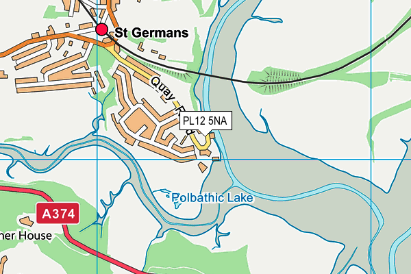 PL12 5NA map - OS VectorMap District (Ordnance Survey)