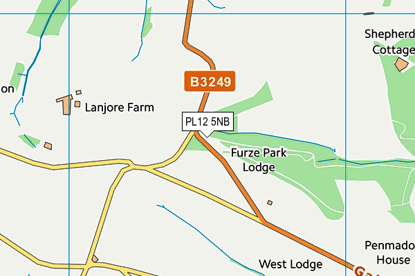 PL12 5NB map - OS VectorMap District (Ordnance Survey)