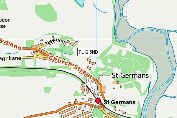PL12 5ND map - OS VectorMap District (Ordnance Survey)