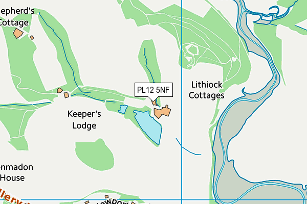 PL12 5NF map - OS VectorMap District (Ordnance Survey)