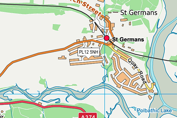 PL12 5NH map - OS VectorMap District (Ordnance Survey)