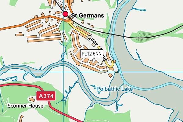 PL12 5NN map - OS VectorMap District (Ordnance Survey)