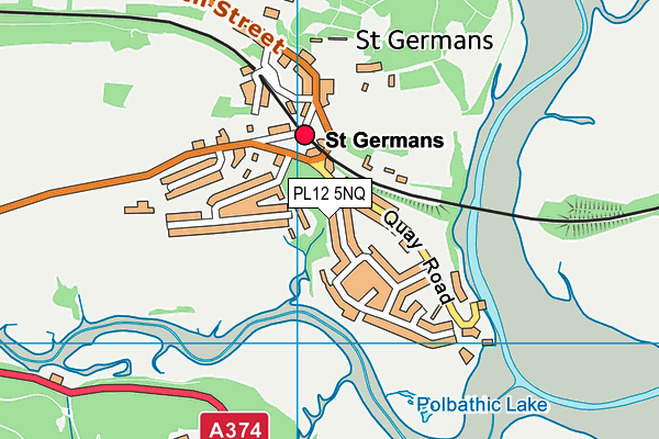 PL12 5NQ map - OS VectorMap District (Ordnance Survey)