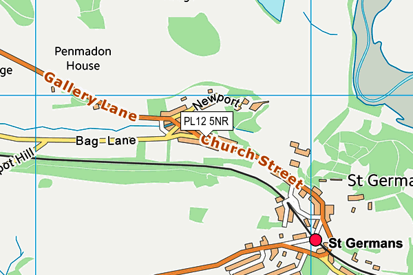 PL12 5NR map - OS VectorMap District (Ordnance Survey)