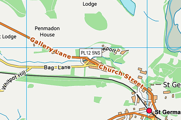 PL12 5NS map - OS VectorMap District (Ordnance Survey)