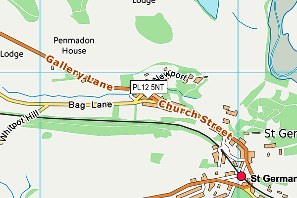 PL12 5NT map - OS VectorMap District (Ordnance Survey)