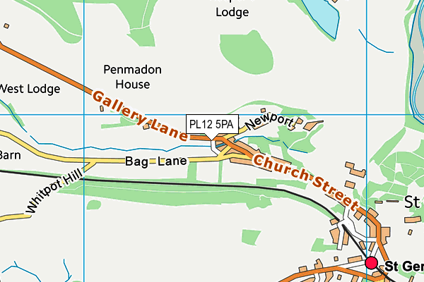 PL12 5PA map - OS VectorMap District (Ordnance Survey)