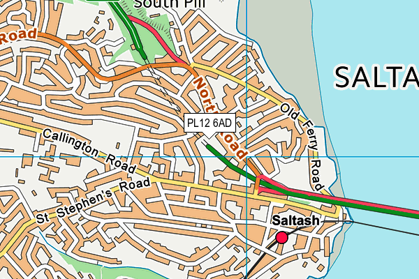 PL12 6AD map - OS VectorMap District (Ordnance Survey)