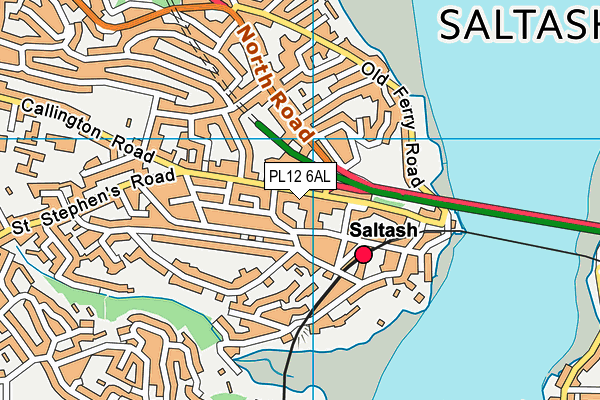 PL12 6AL map - OS VectorMap District (Ordnance Survey)