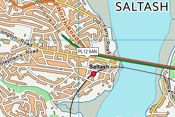 PL12 6AN map - OS VectorMap District (Ordnance Survey)