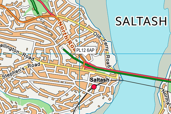 PL12 6AP map - OS VectorMap District (Ordnance Survey)