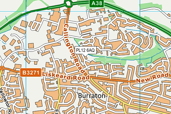 PL12 6AQ map - OS VectorMap District (Ordnance Survey)