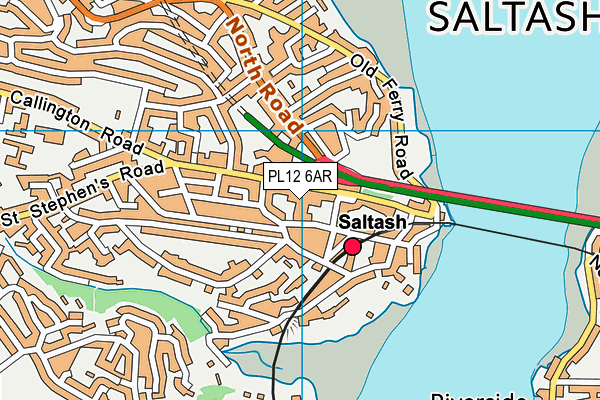 PL12 6AR map - OS VectorMap District (Ordnance Survey)