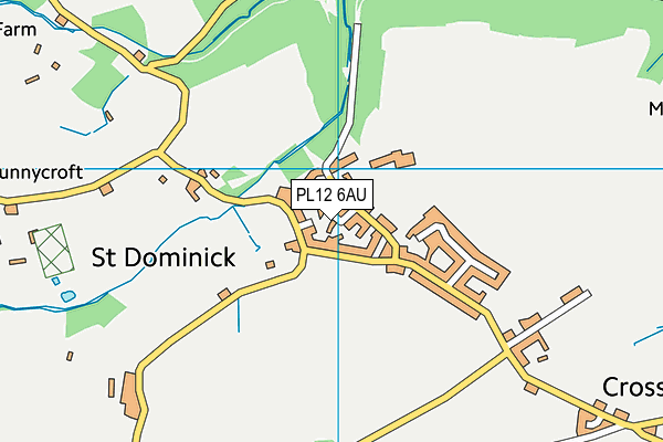 PL12 6AU map - OS VectorMap District (Ordnance Survey)