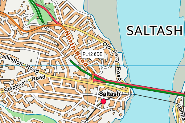 PL12 6DE map - OS VectorMap District (Ordnance Survey)