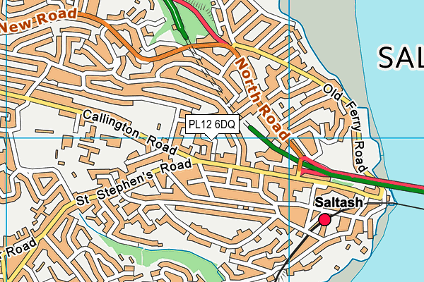 PL12 6DQ map - OS VectorMap District (Ordnance Survey)