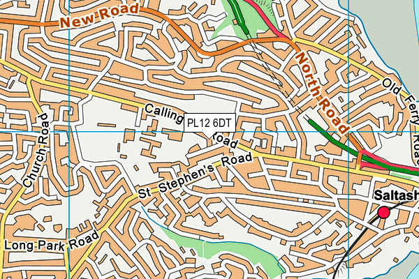 PL12 6DT map - OS VectorMap District (Ordnance Survey)