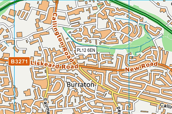 PL12 6EN map - OS VectorMap District (Ordnance Survey)