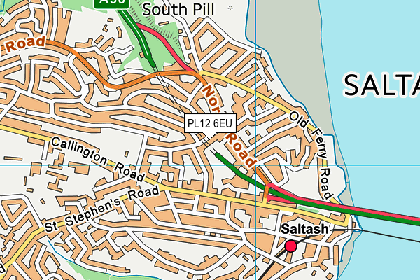 PL12 6EU map - OS VectorMap District (Ordnance Survey)