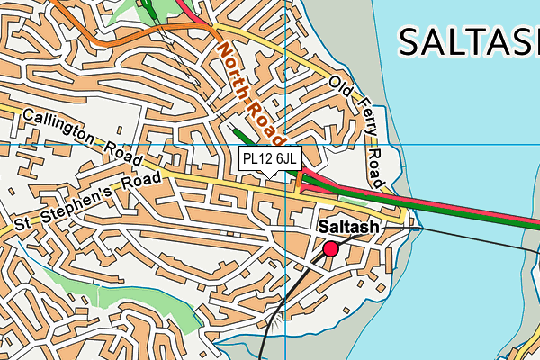 Map of SALTASH GATEWAY COMMUNITY INTEREST COMPANY at district scale