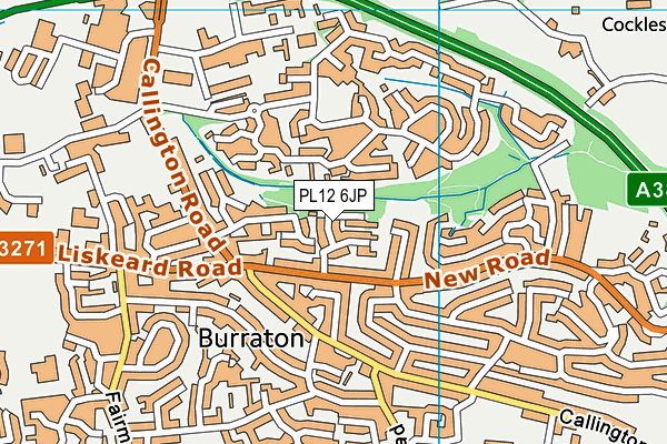 PL12 6JP map - OS VectorMap District (Ordnance Survey)