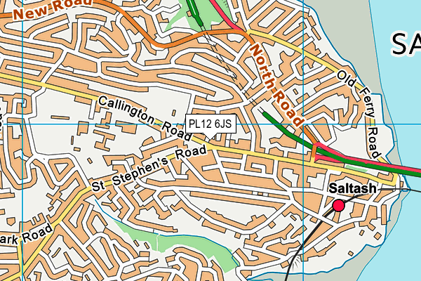 PL12 6JS map - OS VectorMap District (Ordnance Survey)