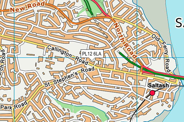 PL12 6LA map - OS VectorMap District (Ordnance Survey)