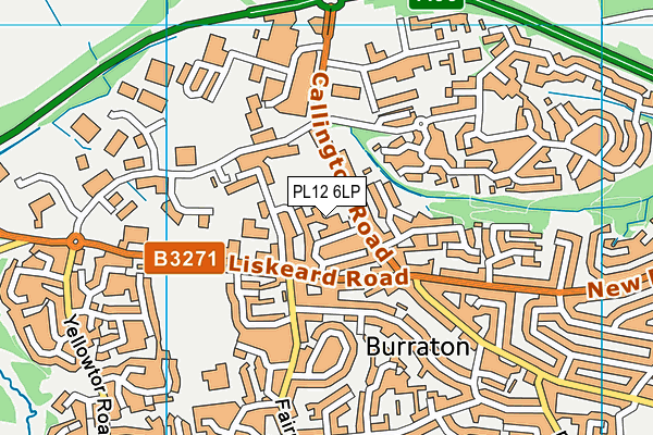 PL12 6LP map - OS VectorMap District (Ordnance Survey)