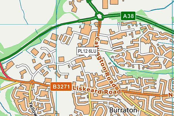 PL12 6LU map - OS VectorMap District (Ordnance Survey)