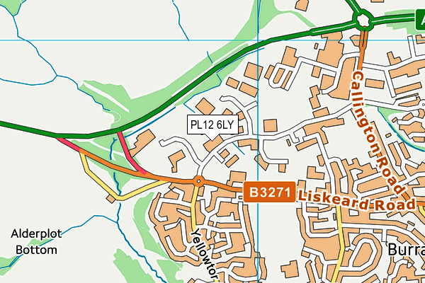 PL12 6LY map - OS VectorMap District (Ordnance Survey)