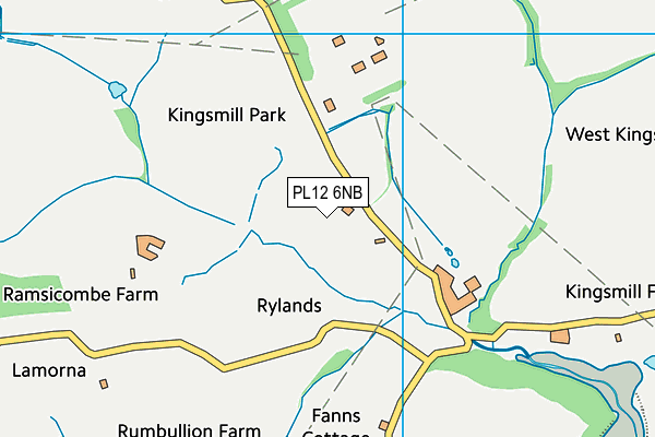 PL12 6NB map - OS VectorMap District (Ordnance Survey)