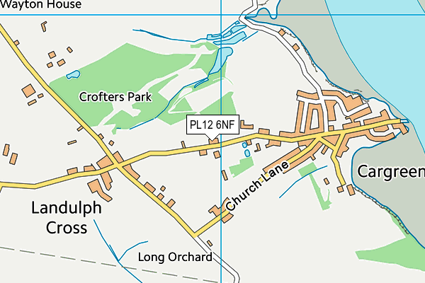 PL12 6NF map - OS VectorMap District (Ordnance Survey)