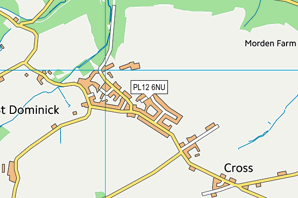 PL12 6NU map - OS VectorMap District (Ordnance Survey)