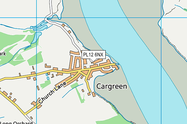 PL12 6NX map - OS VectorMap District (Ordnance Survey)