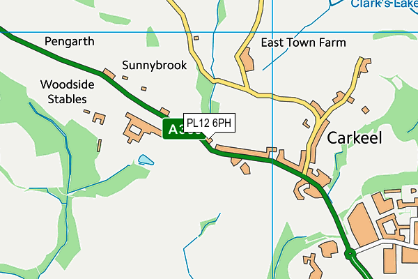 PL12 6PH map - OS VectorMap District (Ordnance Survey)