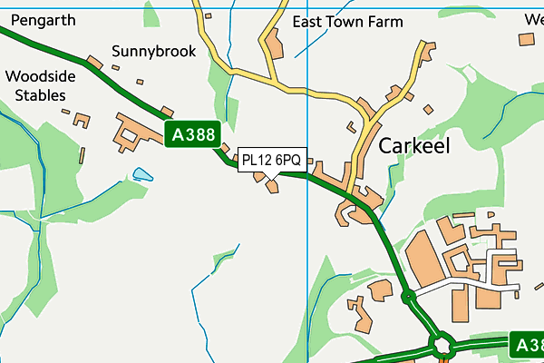 PL12 6PQ map - OS VectorMap District (Ordnance Survey)