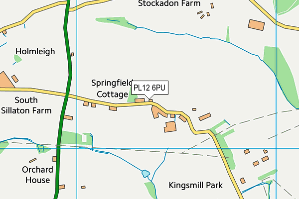 PL12 6PU map - OS VectorMap District (Ordnance Survey)