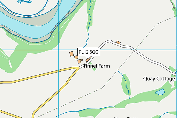 PL12 6QG map - OS VectorMap District (Ordnance Survey)