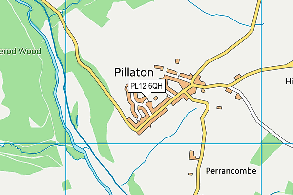 PL12 6QH map - OS VectorMap District (Ordnance Survey)