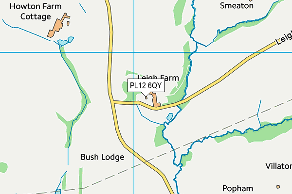 PL12 6QY map - OS VectorMap District (Ordnance Survey)