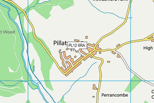 PL12 6RA map - OS VectorMap District (Ordnance Survey)