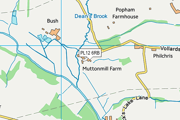 PL12 6RB map - OS VectorMap District (Ordnance Survey)