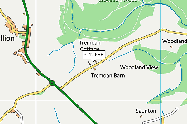 PL12 6RH map - OS VectorMap District (Ordnance Survey)