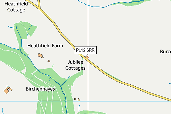 PL12 6RR map - OS VectorMap District (Ordnance Survey)